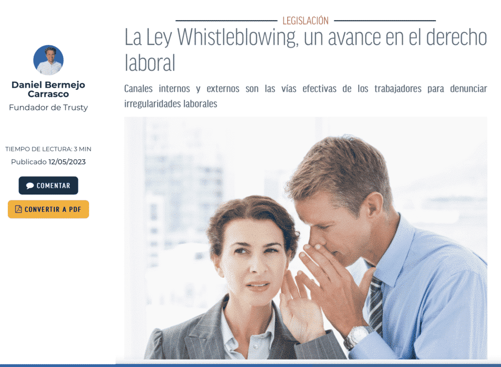 whistleblower laws in spain